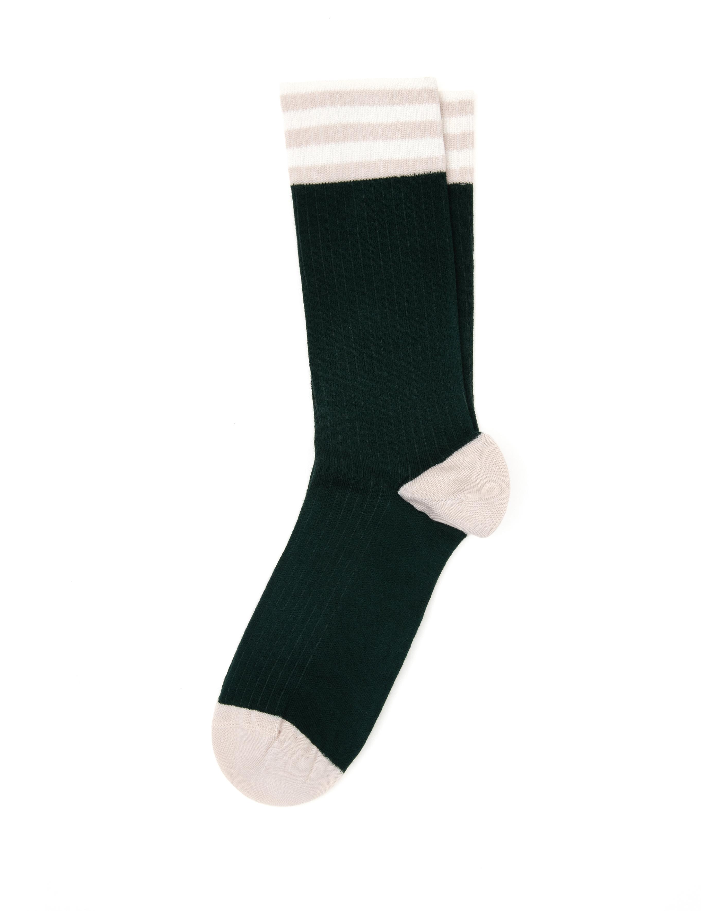 Erkek Bambu Karışımlı Yeşil Soket Desenli Çorap