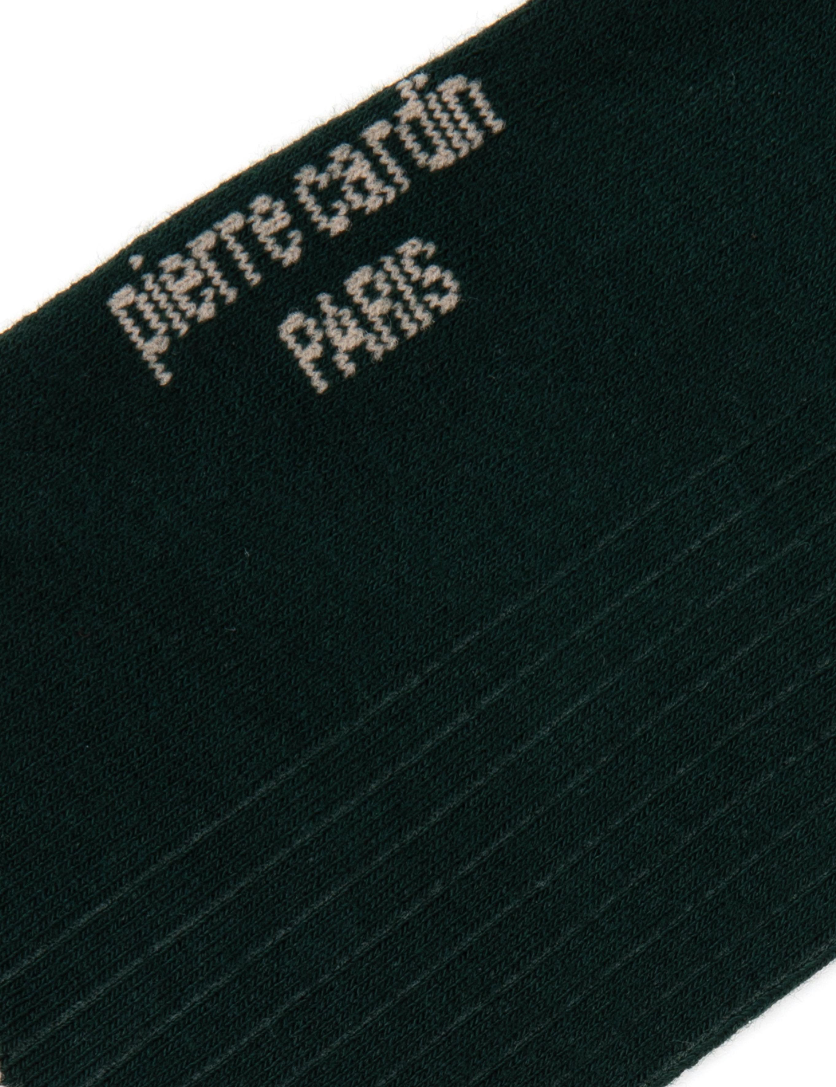 Erkek Bambu Karışımlı Yeşil Soket Desenli Çorap