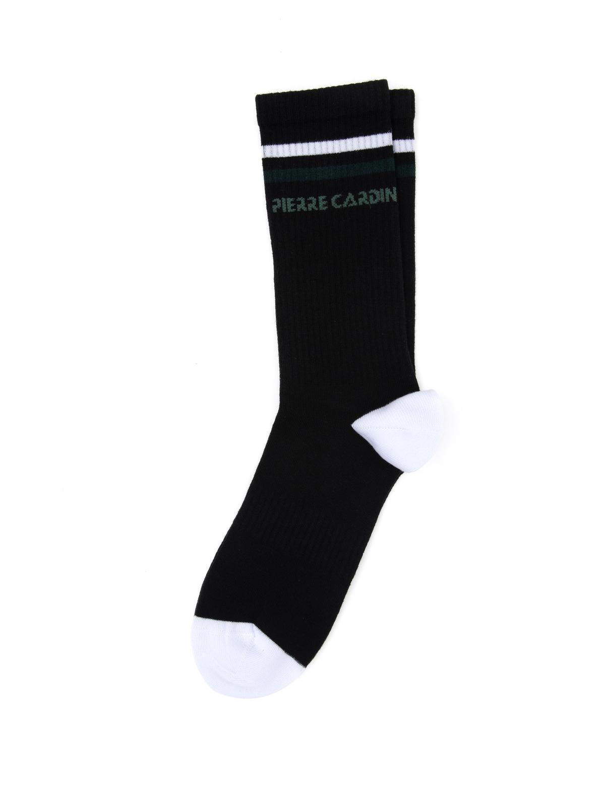 Erkek Pamuk Karışımlı Siyah Soket Desenli Çorap - 50299675001