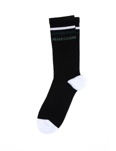 Erkek Pamuk Karışımlı Siyah Soket Desenli Çorap - 50299675001