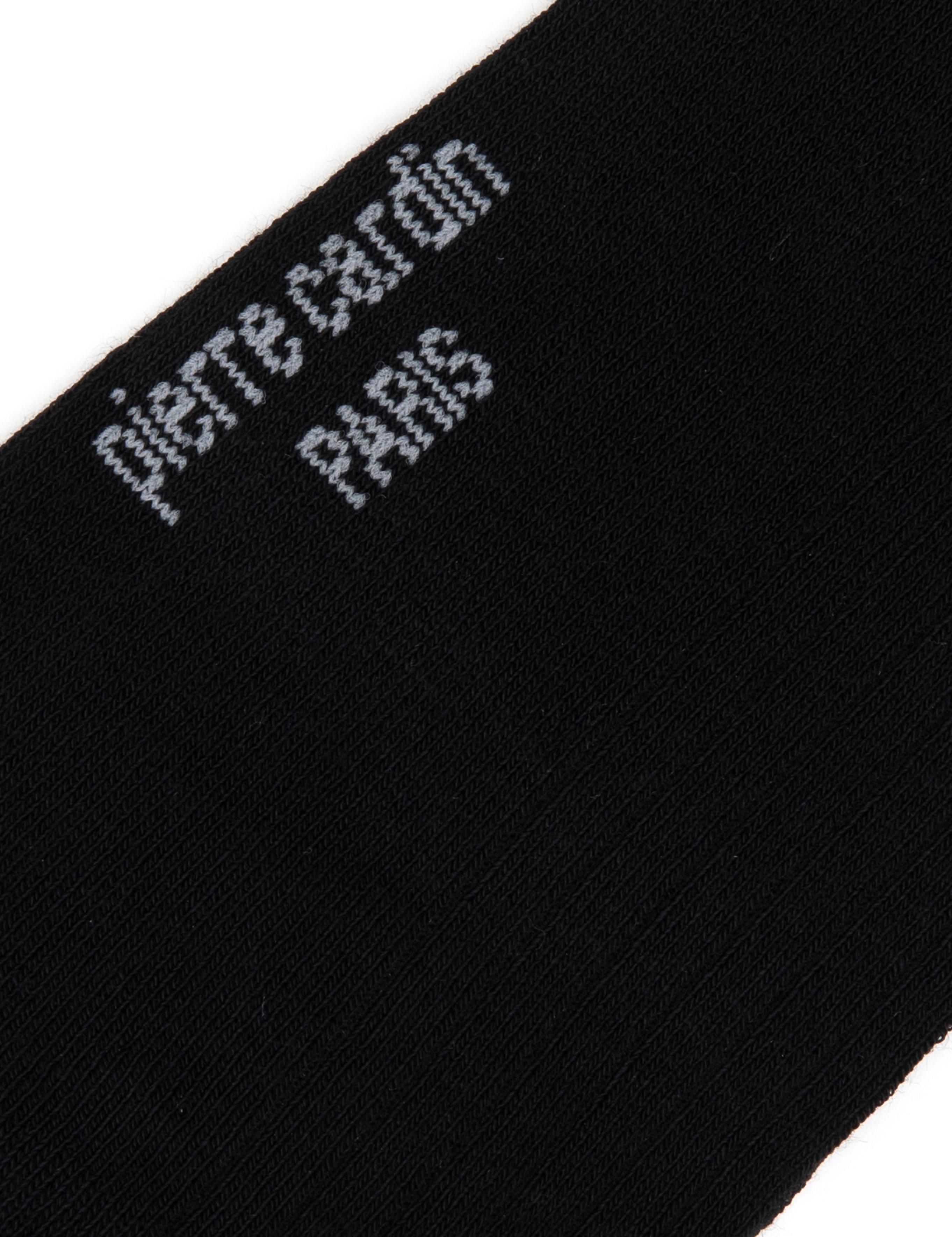 Erkek Bambu Karışımlı Siyah Patik Desenli Çorap