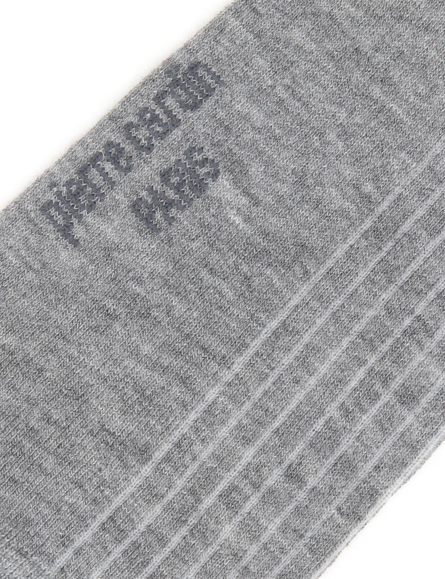 Erkek Bambu Karışımlı Gri Patik Desenli Çorap