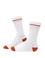 Erkek Pamuk Karışımlı Beyaz Soket Desenli Çorap