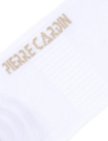 Erkek Pamuk Karışımlı Beyaz Soket Desenli Çorap - 50299675003