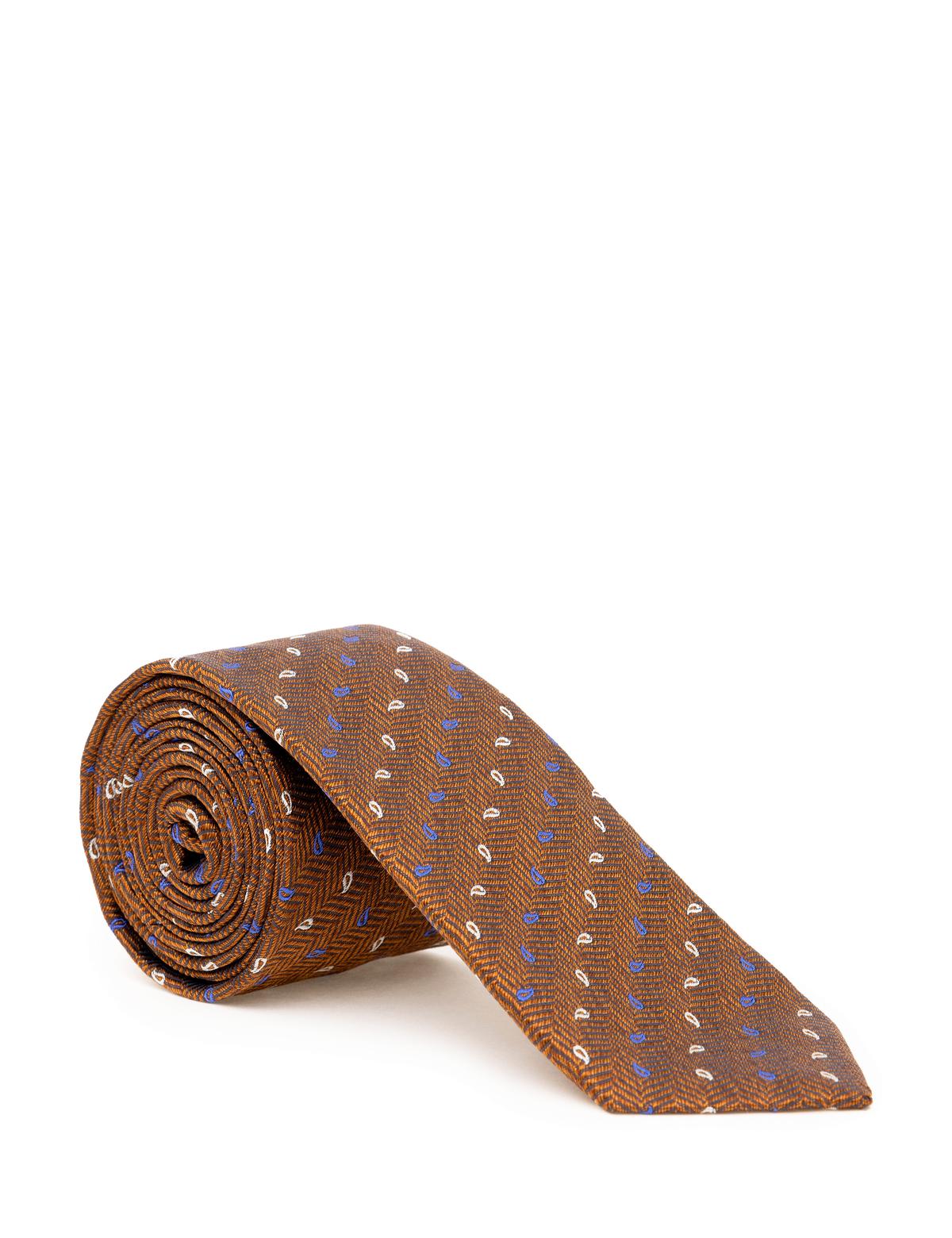 Turuncu İpek Kravat - 50301121002