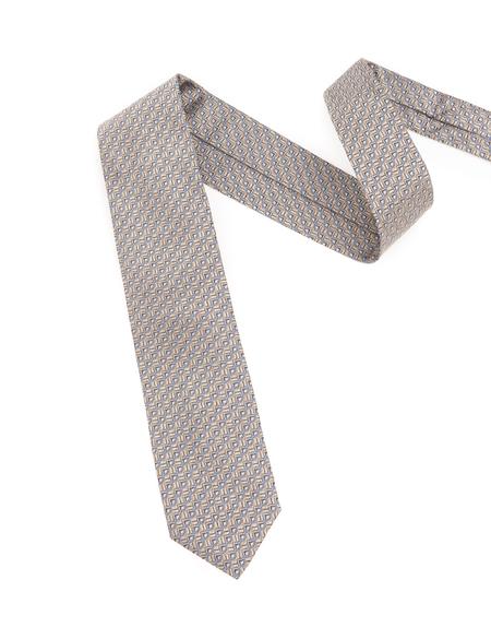 Kahverengi İpek Kravat - 50301107001