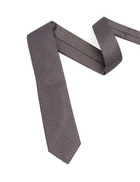 Kahverengi İpek Kravat - 50301100001