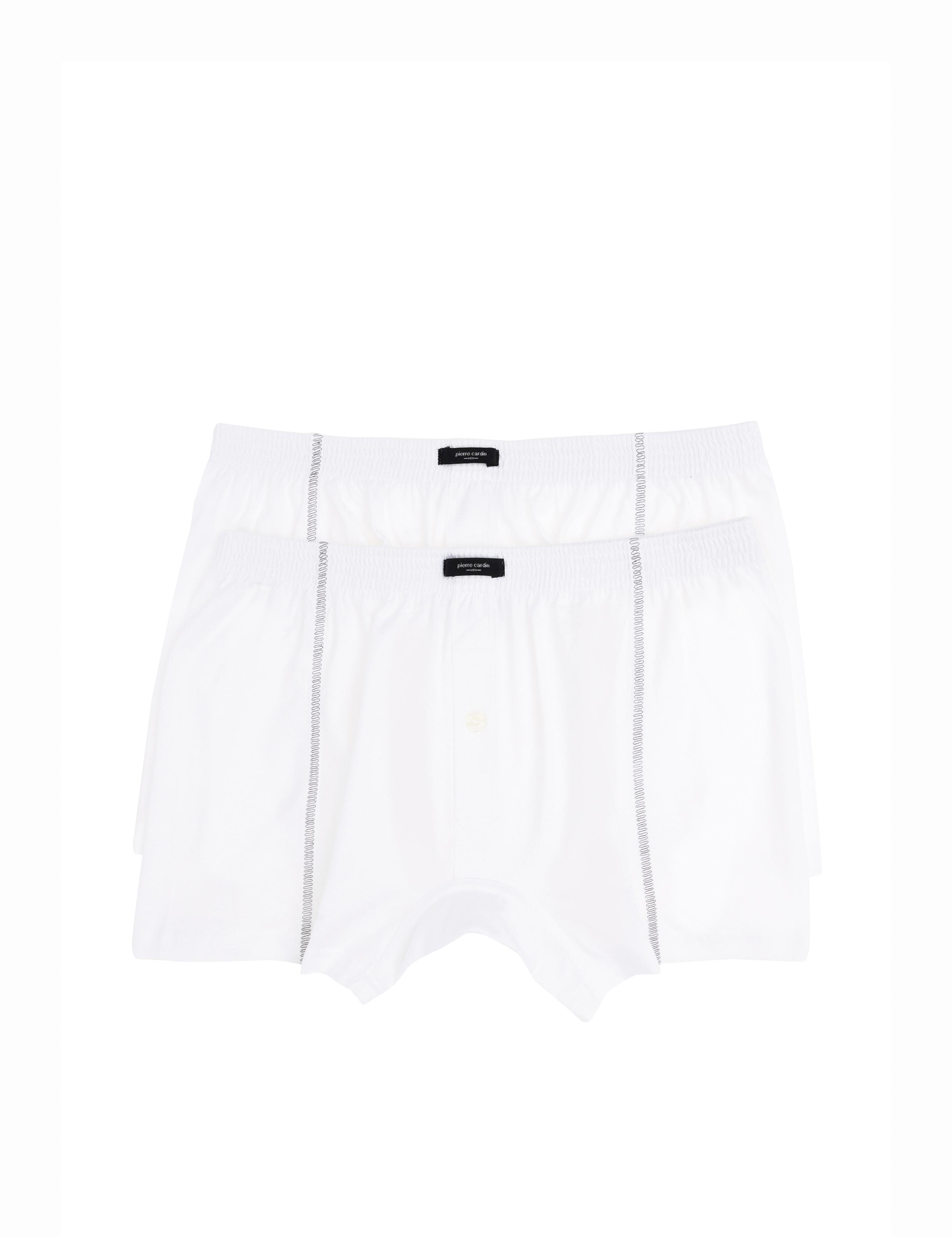 Beyaz Pamuklu 2'li Boxer