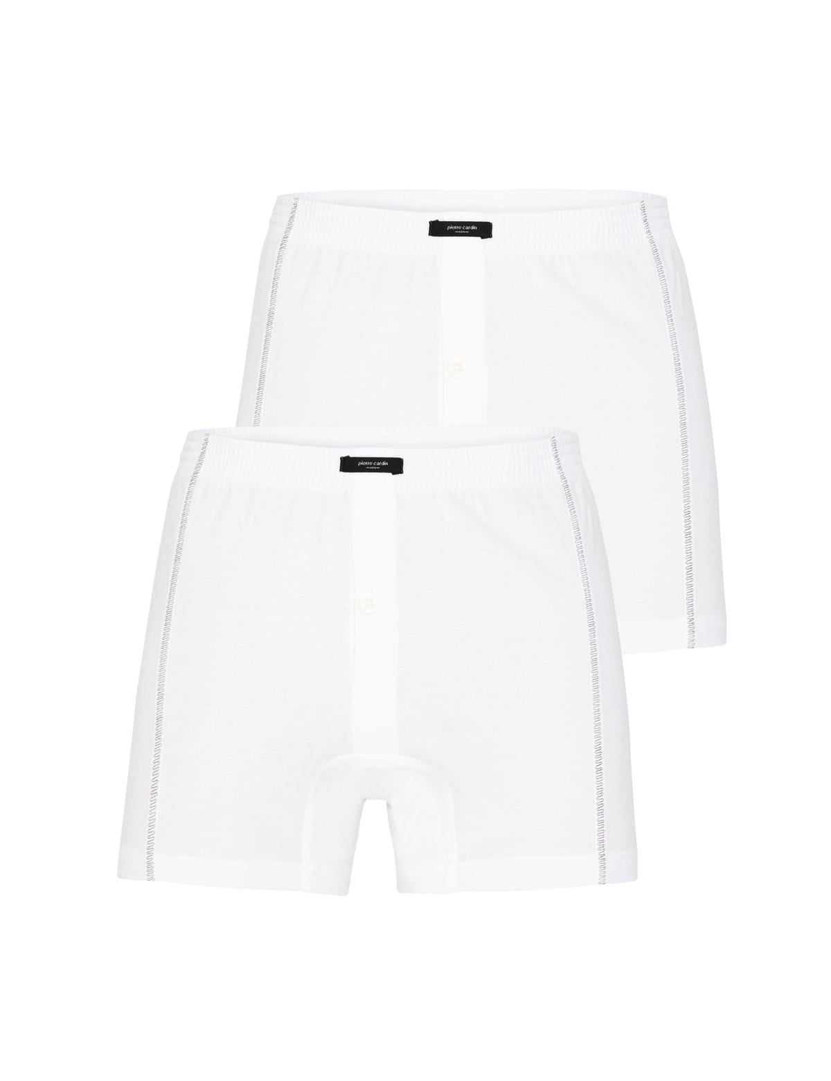 Beyaz Pamuklu 2'li Boxer