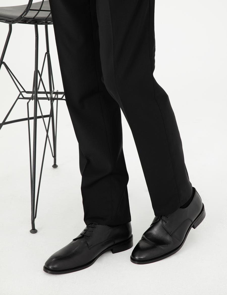 Siyah %100 Deri Klasik Ayakkabı