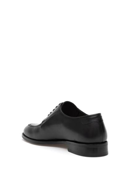 Siyah %100 Deri Klasik Ayakkabı - 50295849005