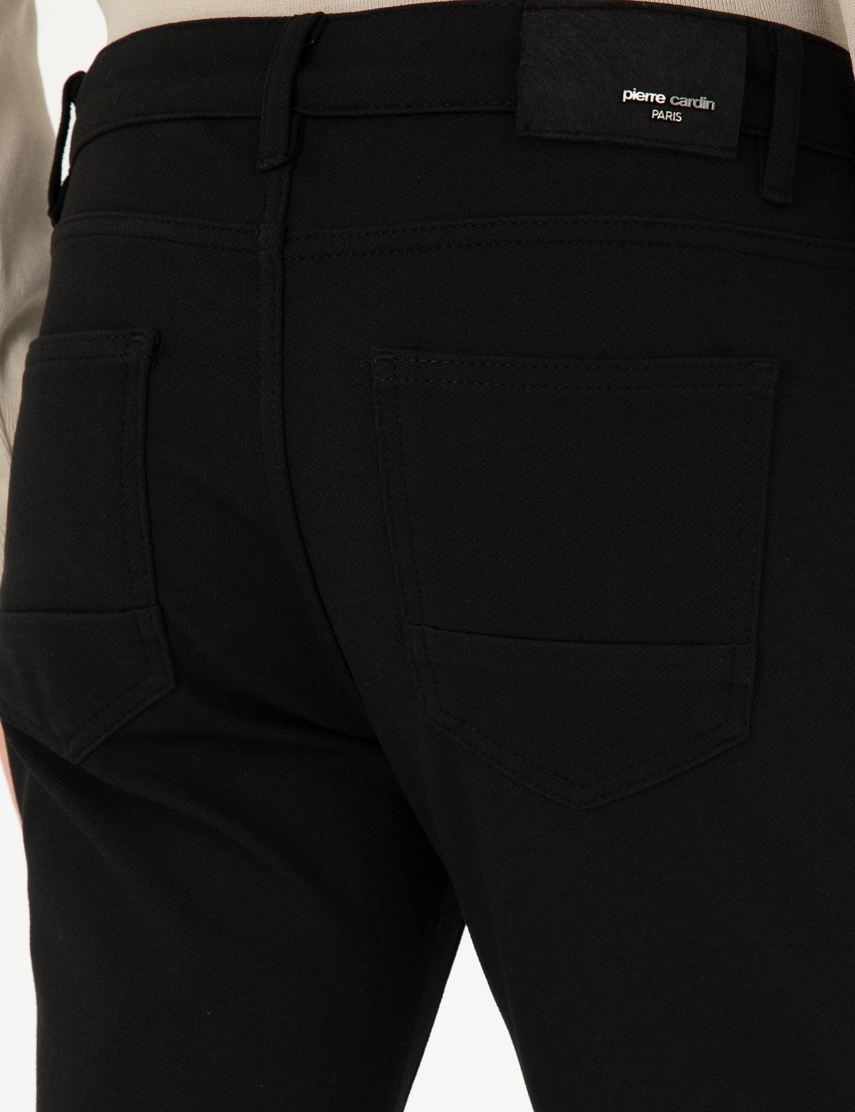 Siyah Slim Fit Kanvas Pantolon - 50295933022