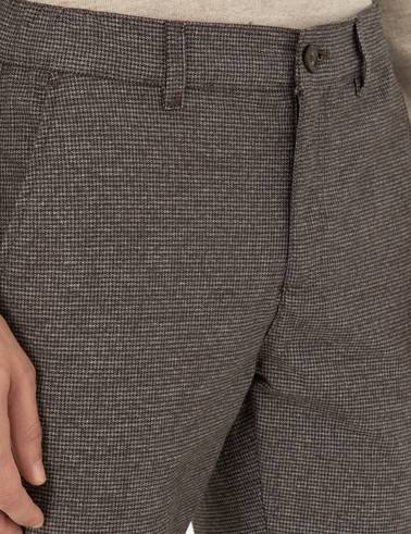 Kahverengi Slim Fit Kanvas Pantolon