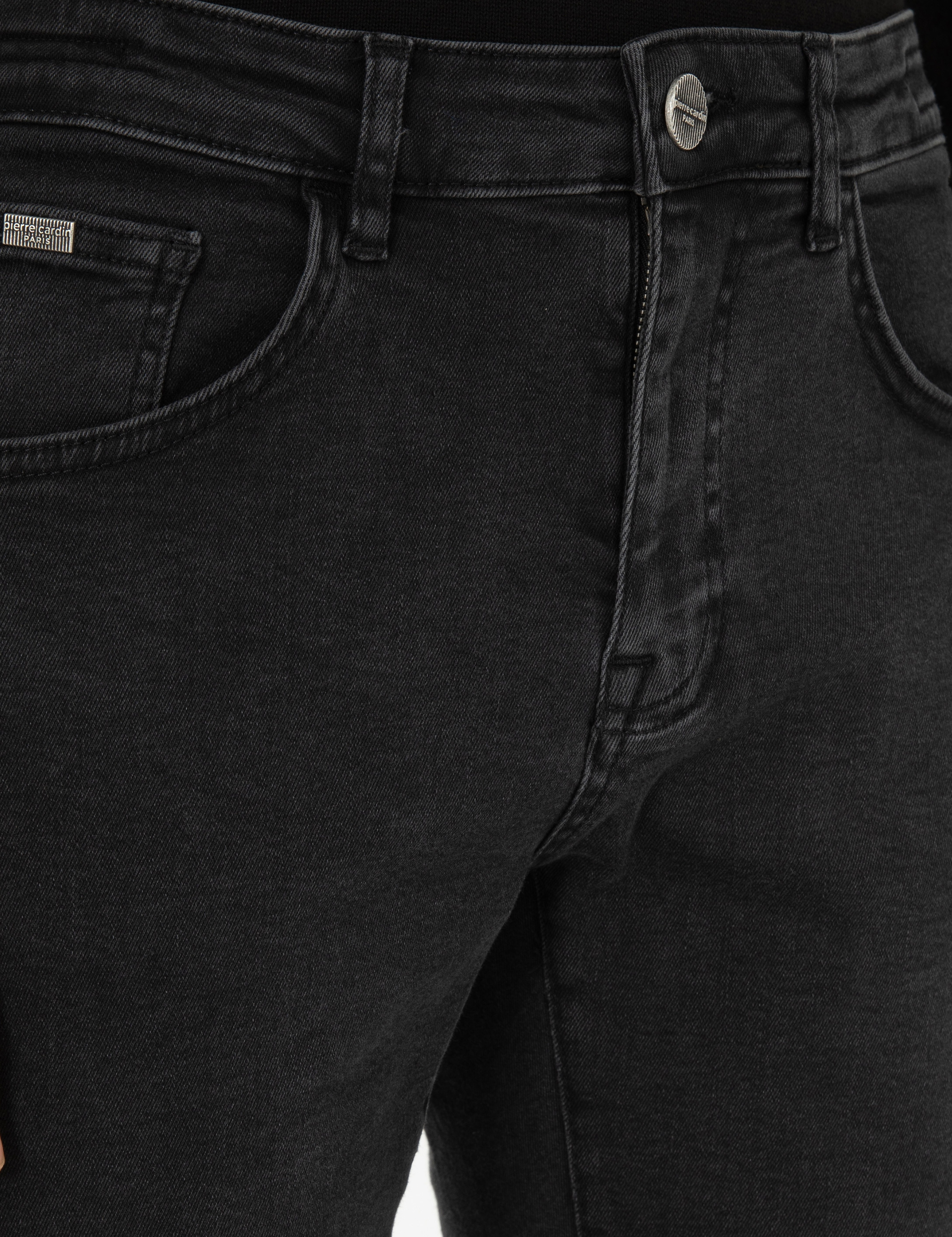Antrasit Slim Fit Jean Pantolon - Image 5