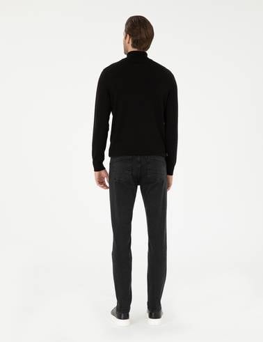 Antrasit Slim Fit Jean Pantolon