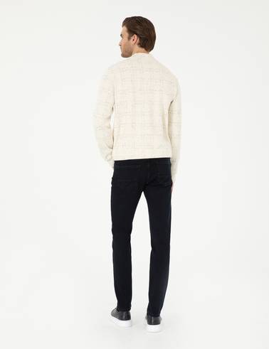 Lacivert Slim Fit Jean Pantolon