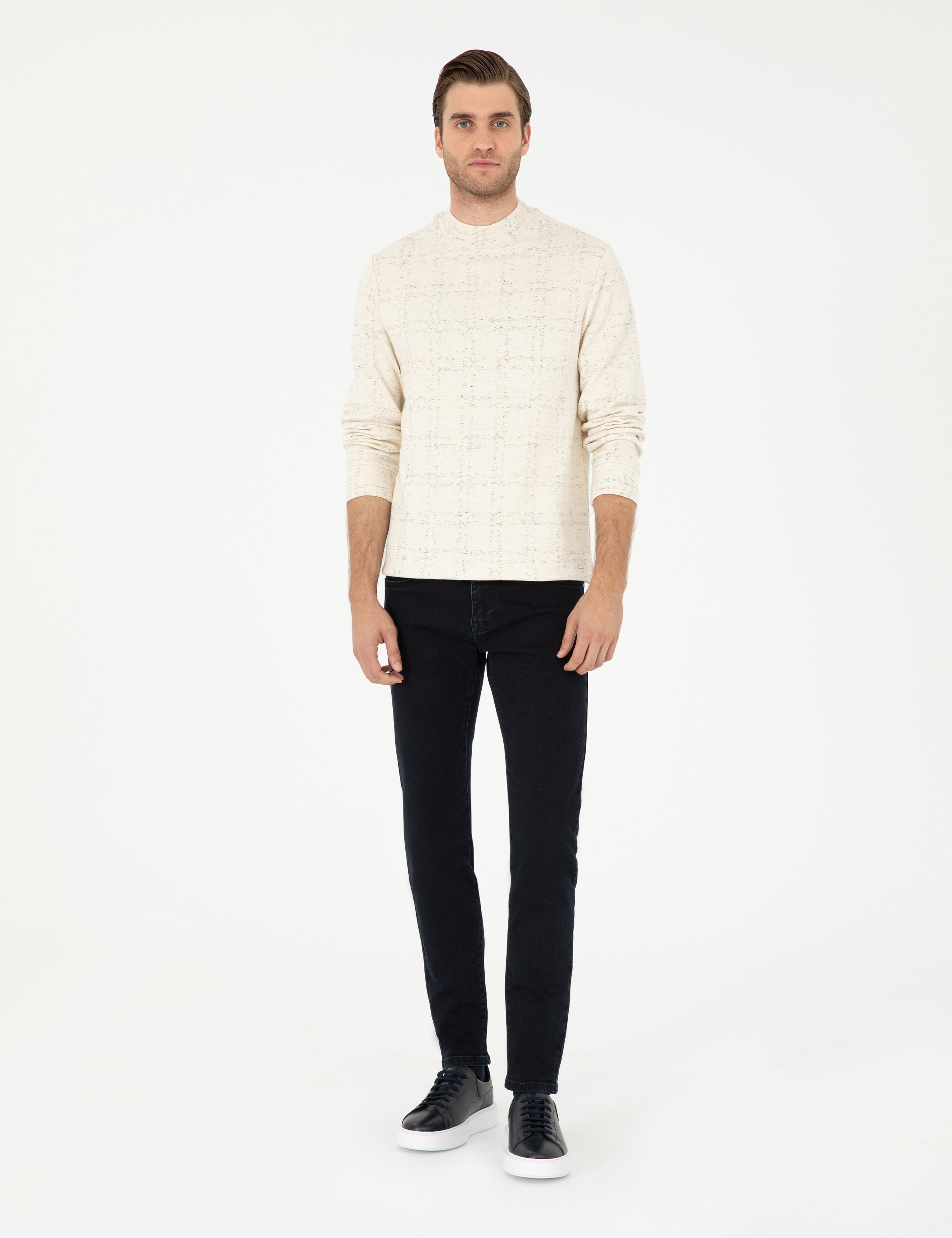 Lacivert Slim Fit Jean Pantolon - Image 3