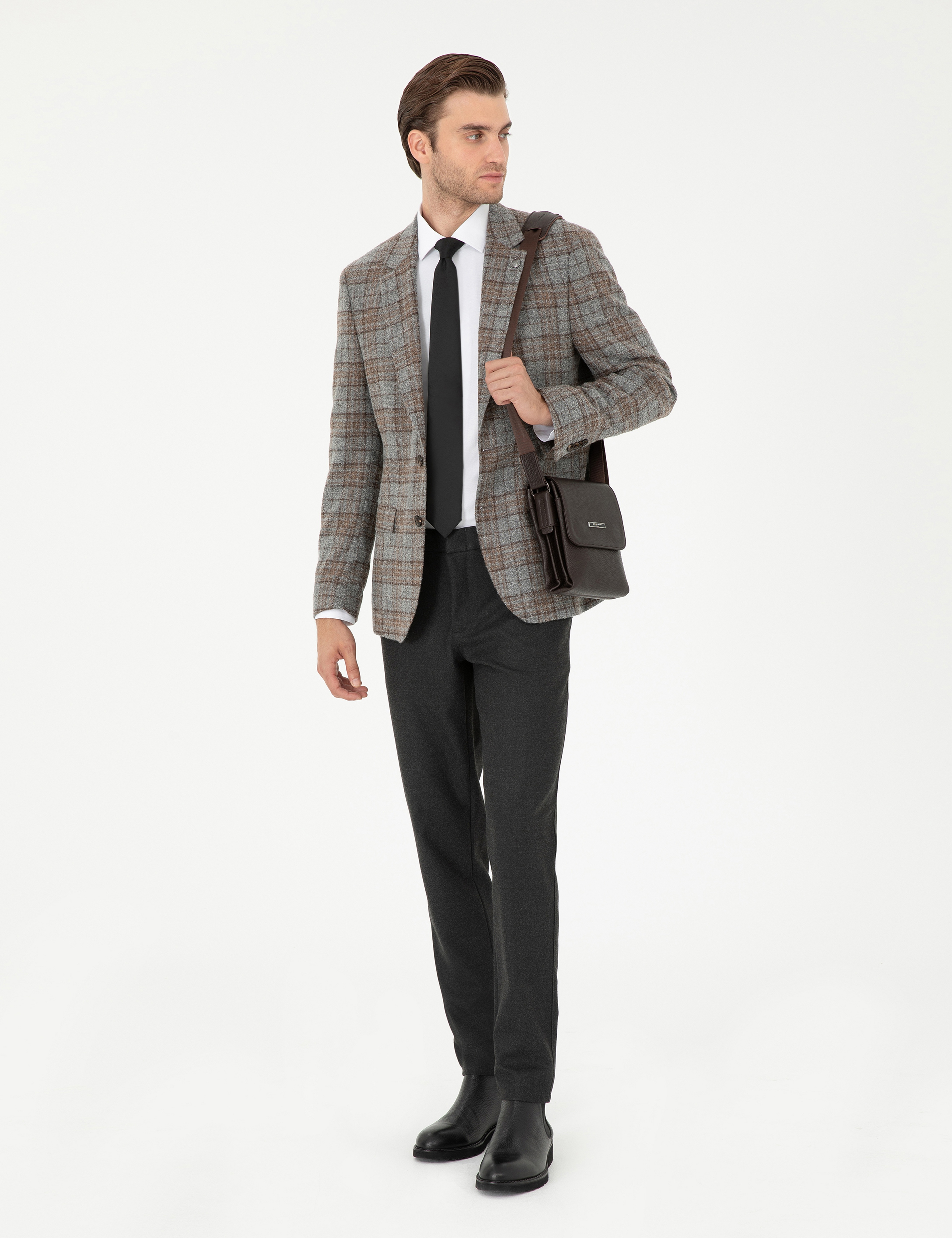 Antrasit Ex. Slim Fit Kumaş Pantolon - Image 1