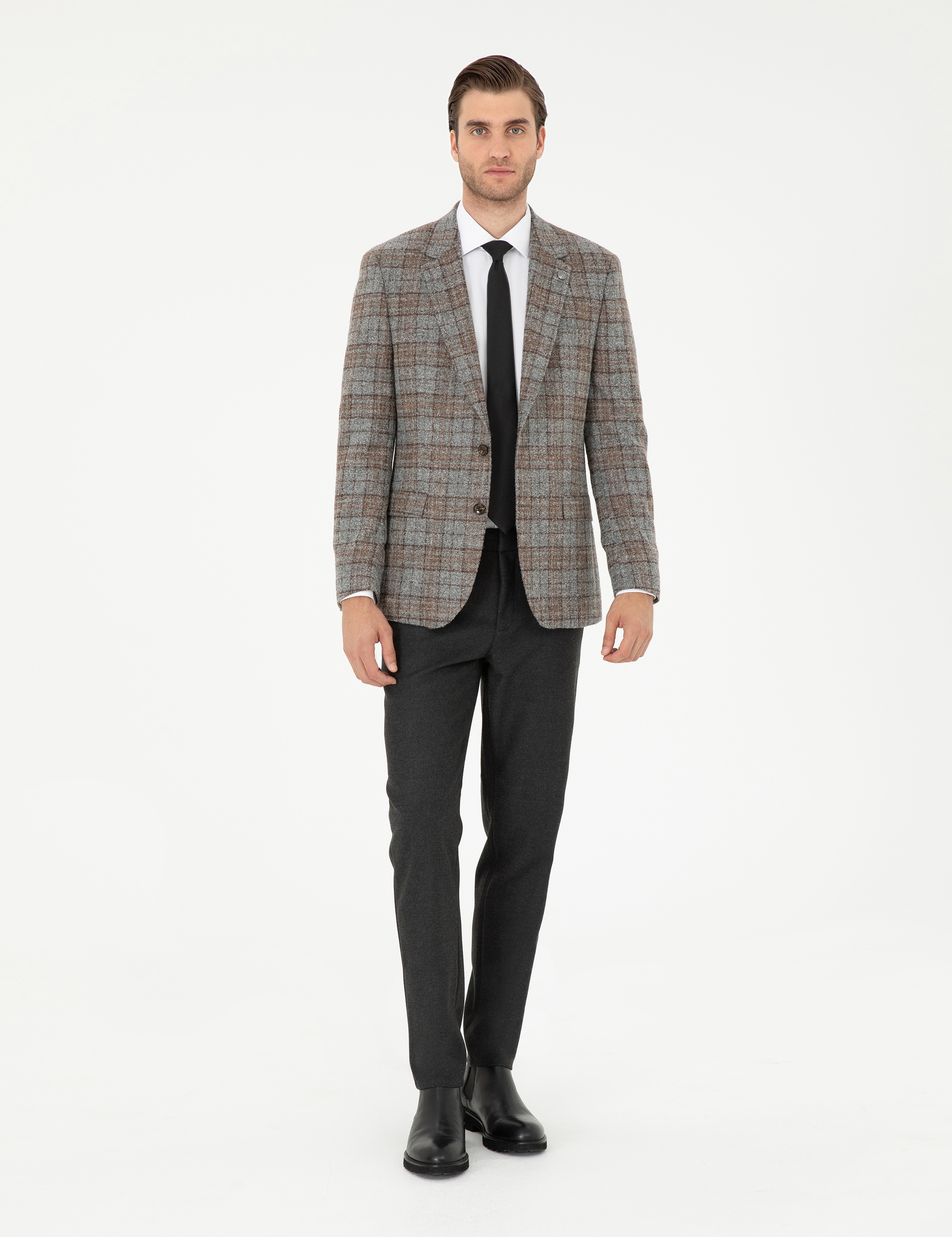 Antrasit Ex. Slim Fit Kumaş Pantolon - Image 3