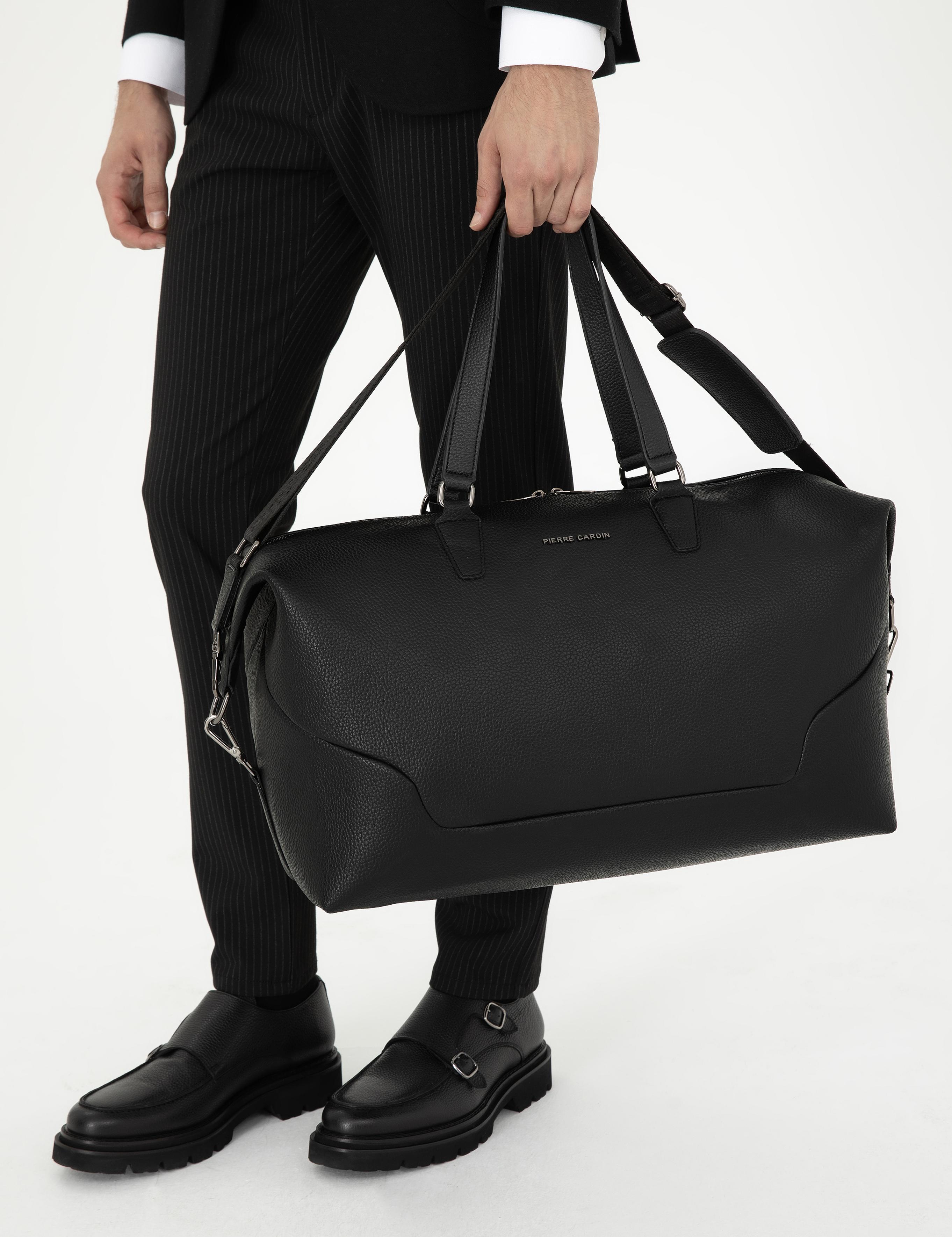 Erkek Siyah Spor Seyahat Çantası