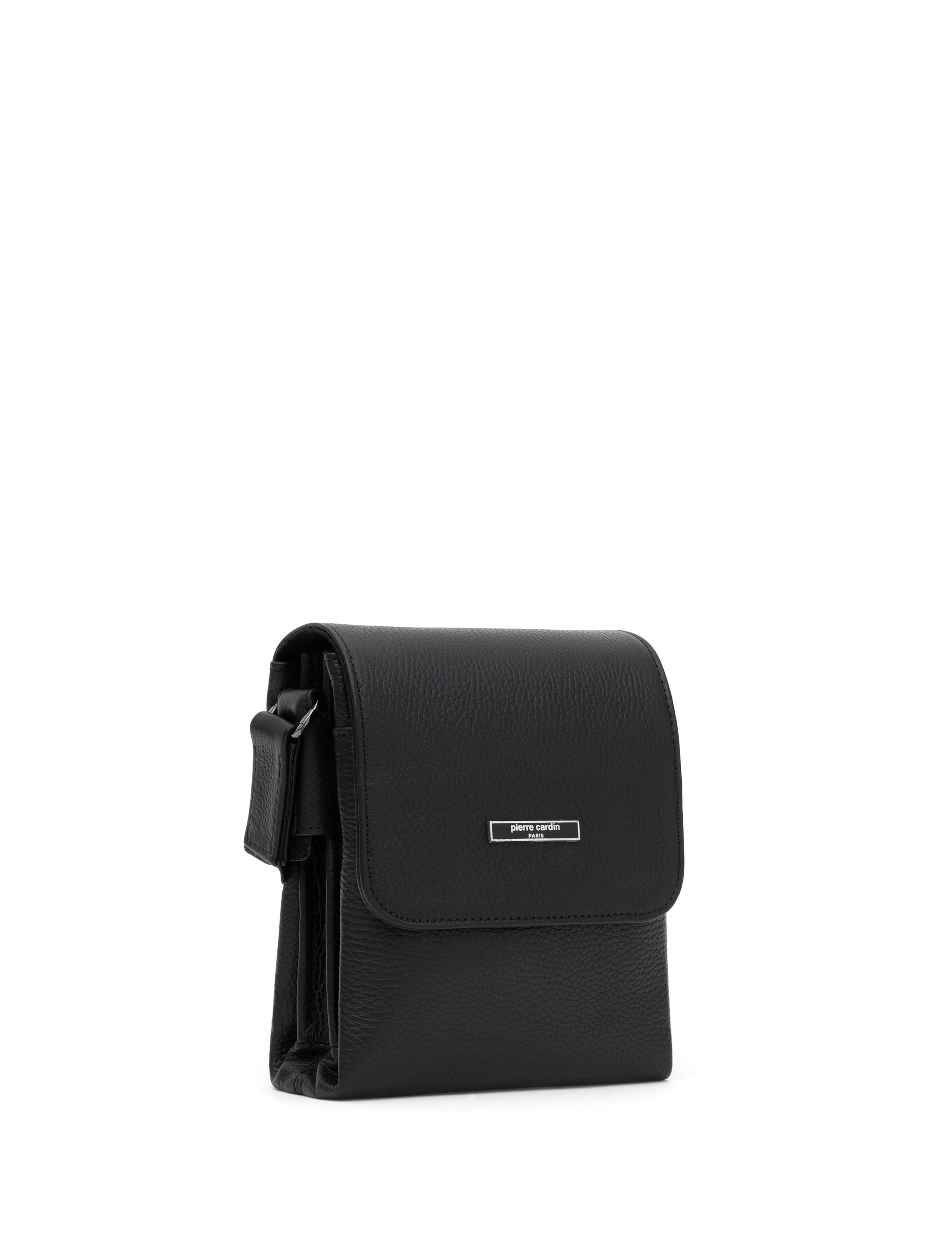 Erkek Siyah %100 Deri Omuz Çantası