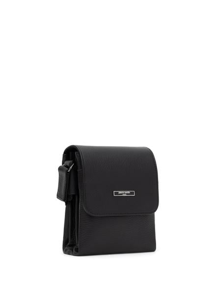 Erkek Siyah %100 Deri Omuz Çantası - 50296095002