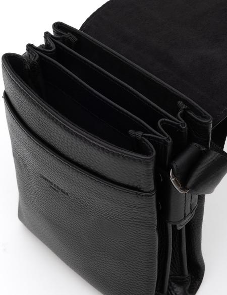 Erkek Siyah %100 Deri Omuz Çantası - 50296095002