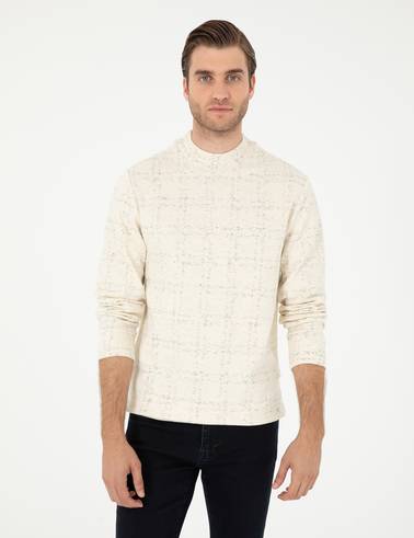 Ekru Regular Fit Sweatshirt