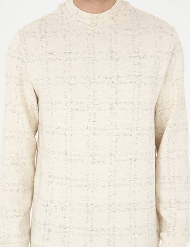 Ekru Regular Fit Sweatshirt