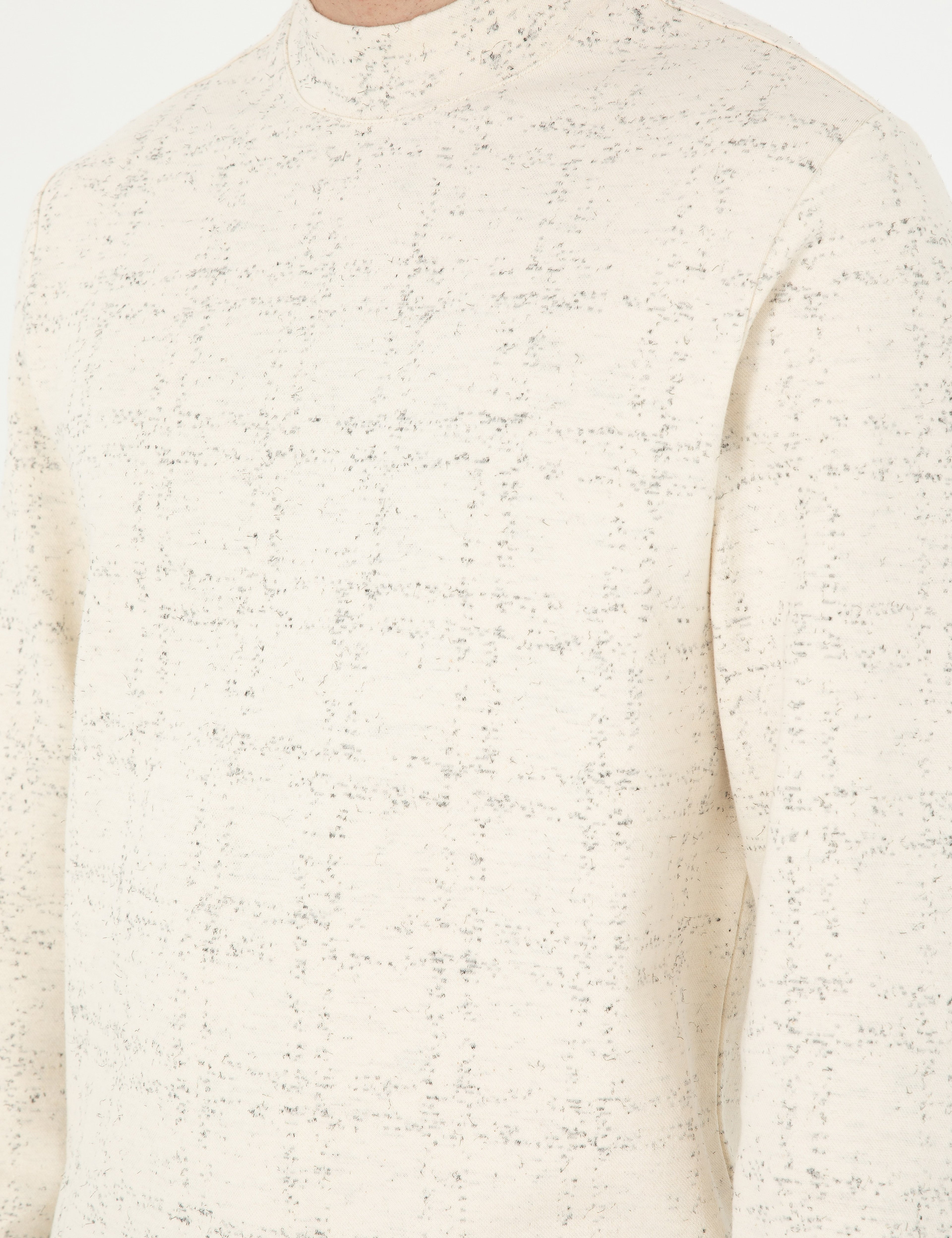 Ekru Regular Fit Sweatshirt