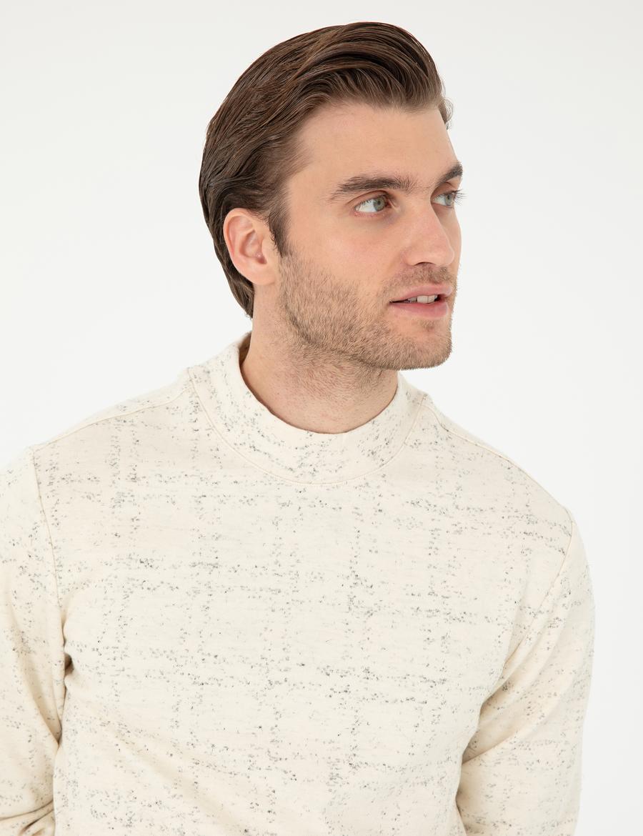Ekru Regular Fit Sweatshirt