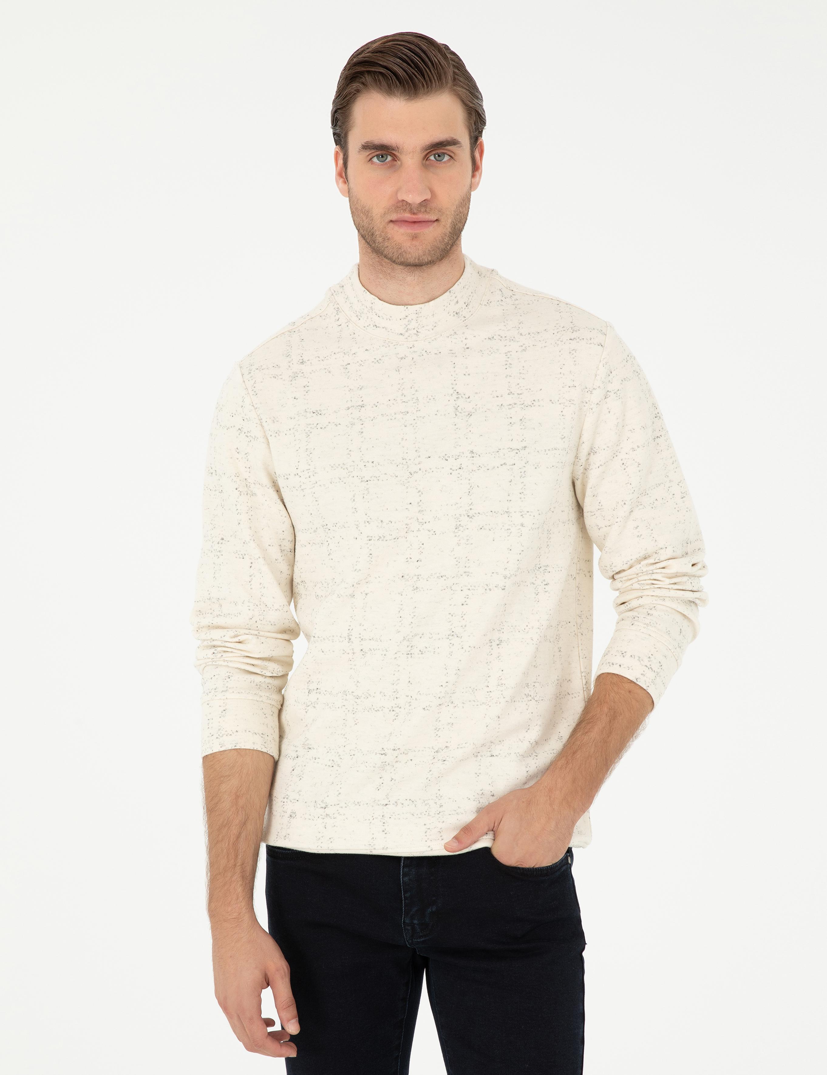 Ekru Regular Fit Sweatshirt