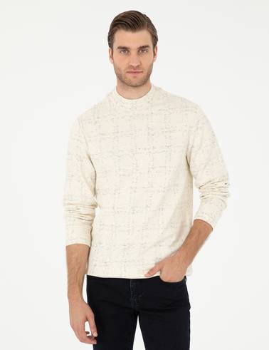 Ekru Regular Fit Sweatshirt