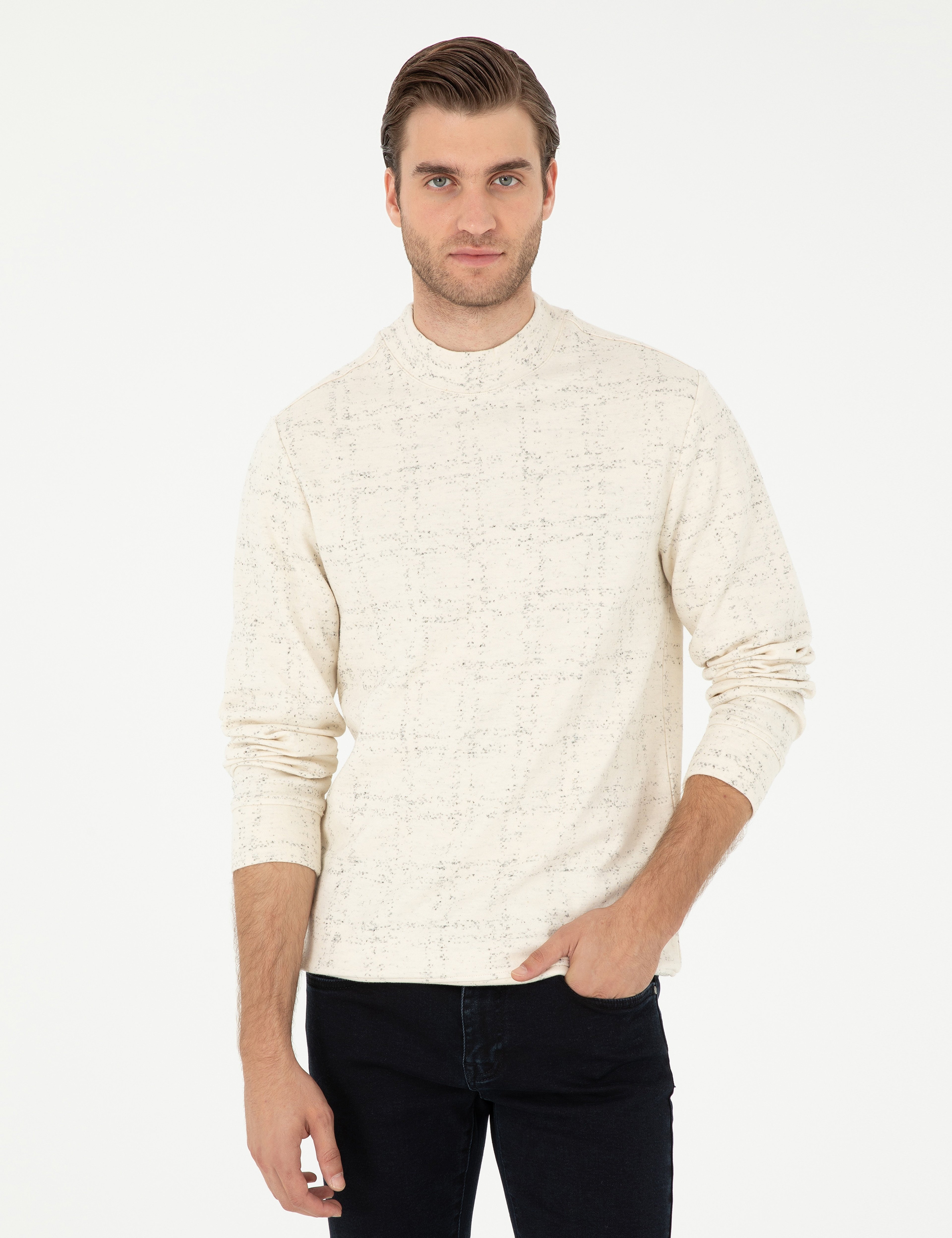 Ekru Regular Fit Sweatshirt - Image 1