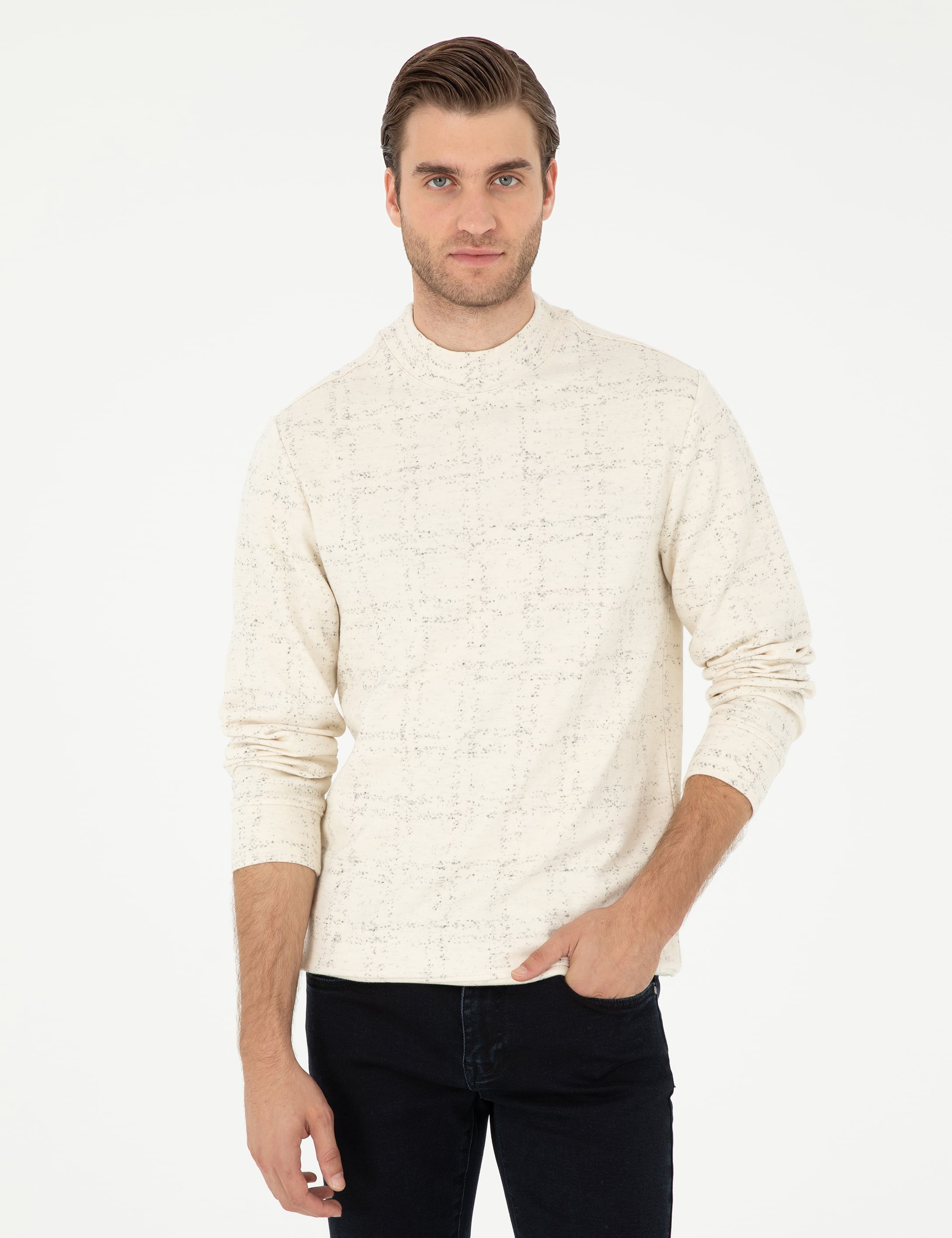 Ekru Regular Fit Sweatshirt