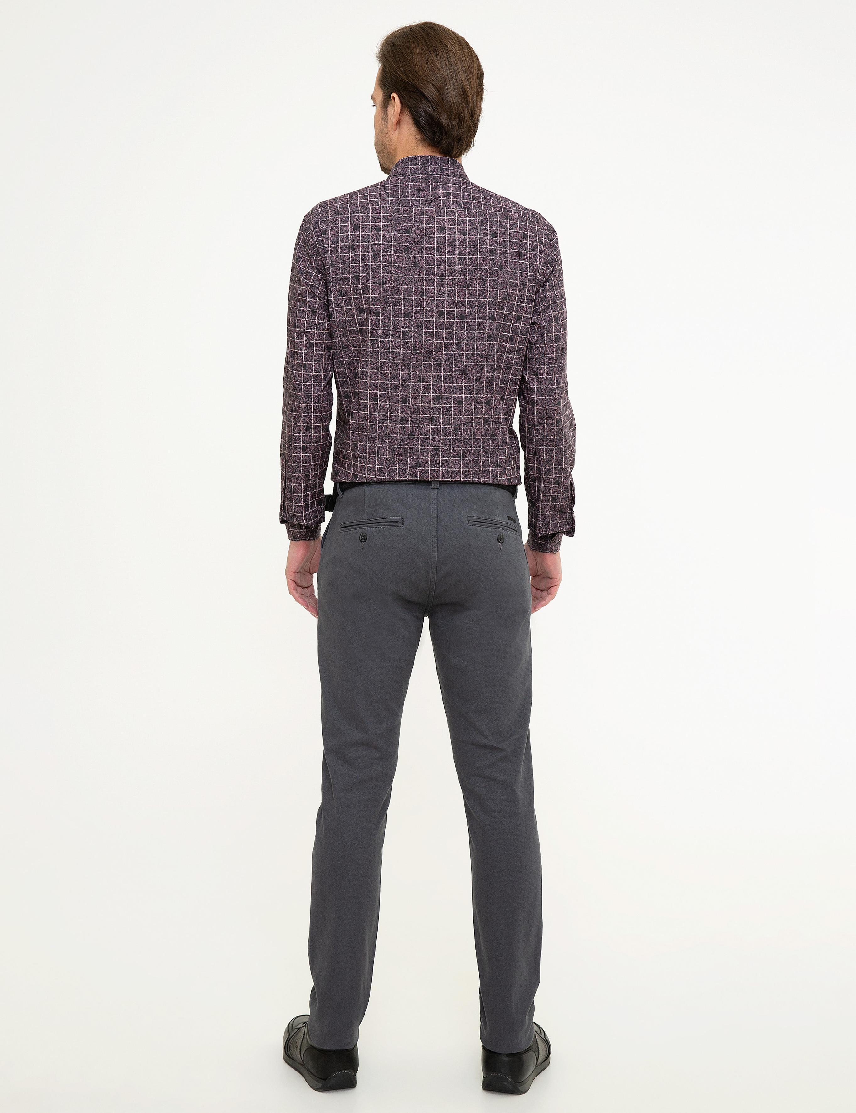 Antrasit Gri Slim Fit Chino Pantolon