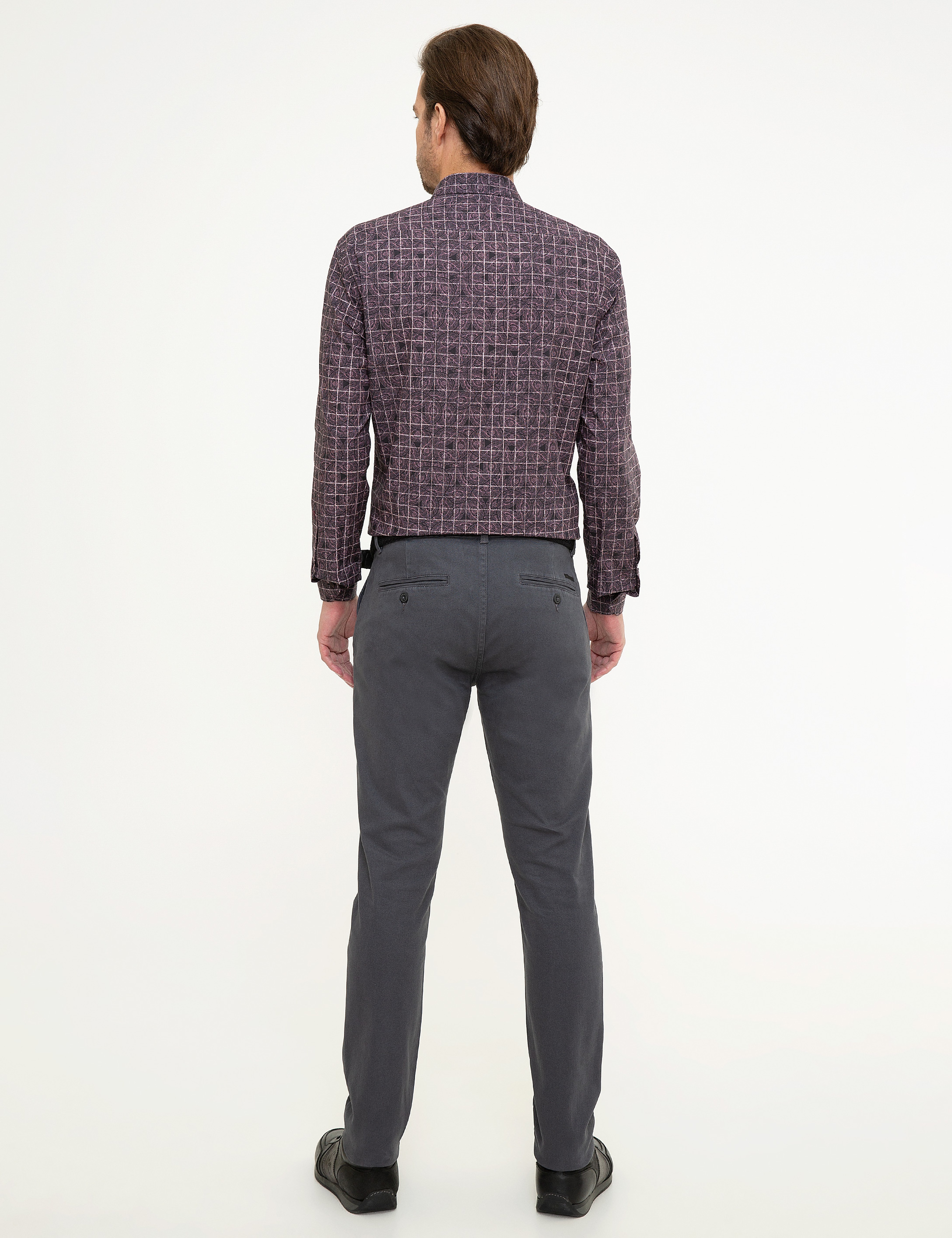 Antrasit Gri Slim Fit Chino Pantolon