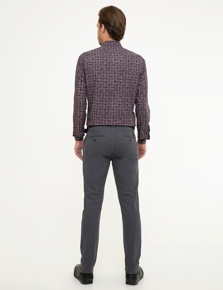 Antrasit Gri Slim Fit Chino Pantolon - 50224126016