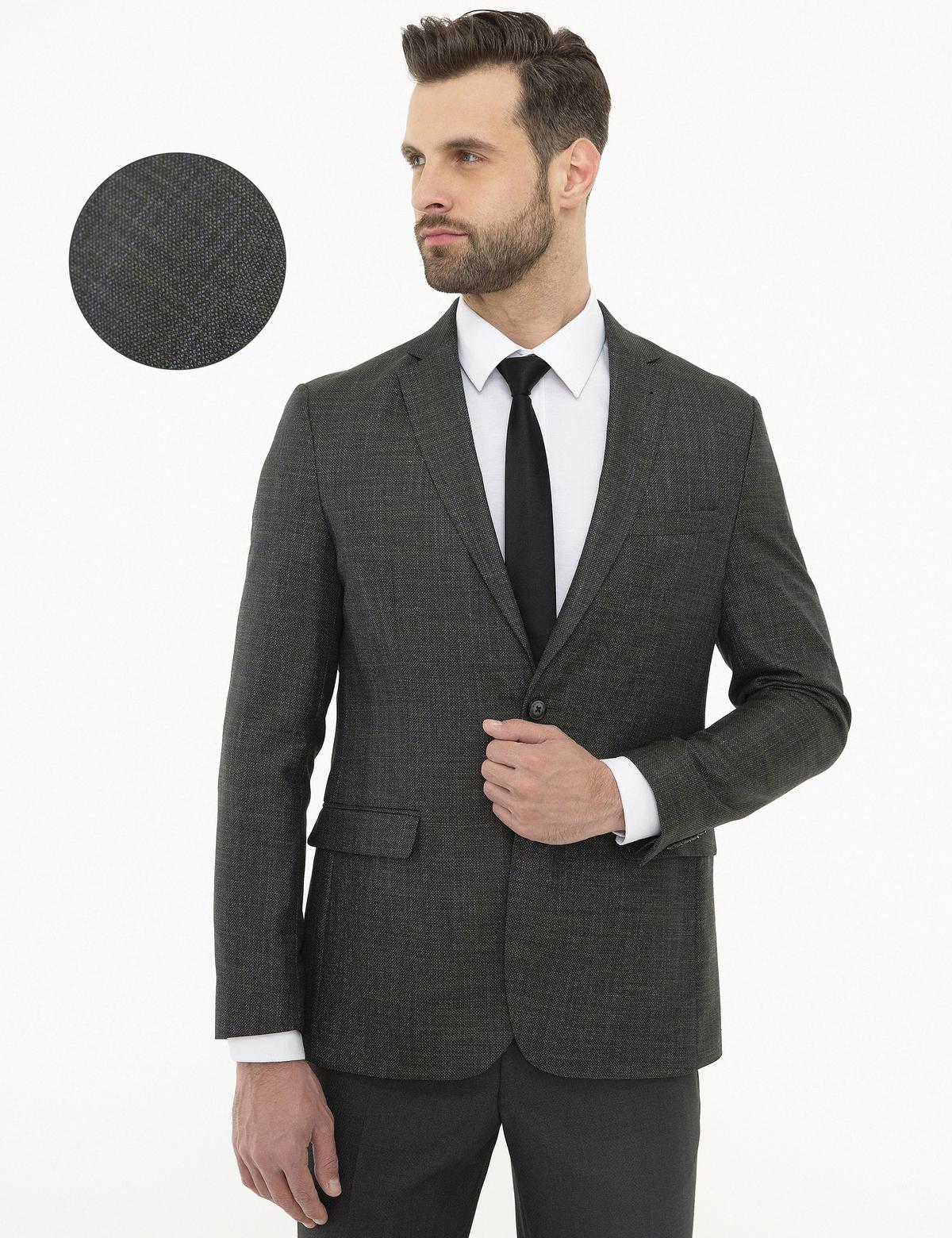 Siyah Slim Fit Ceket