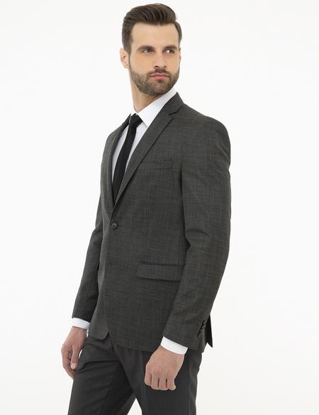 Siyah Slim Fit Ceket - 50225948080