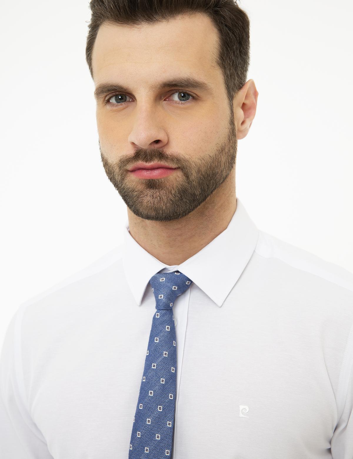 Beyaz Slim Fit Basic Gömlek - 50226660001