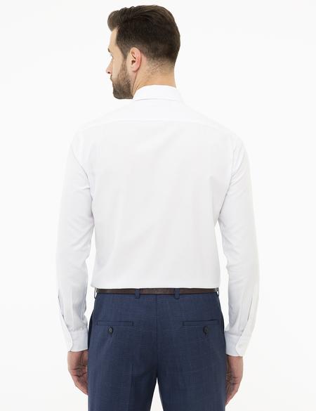 Beyaz Slim Fit Basic Gömlek - 50226660001