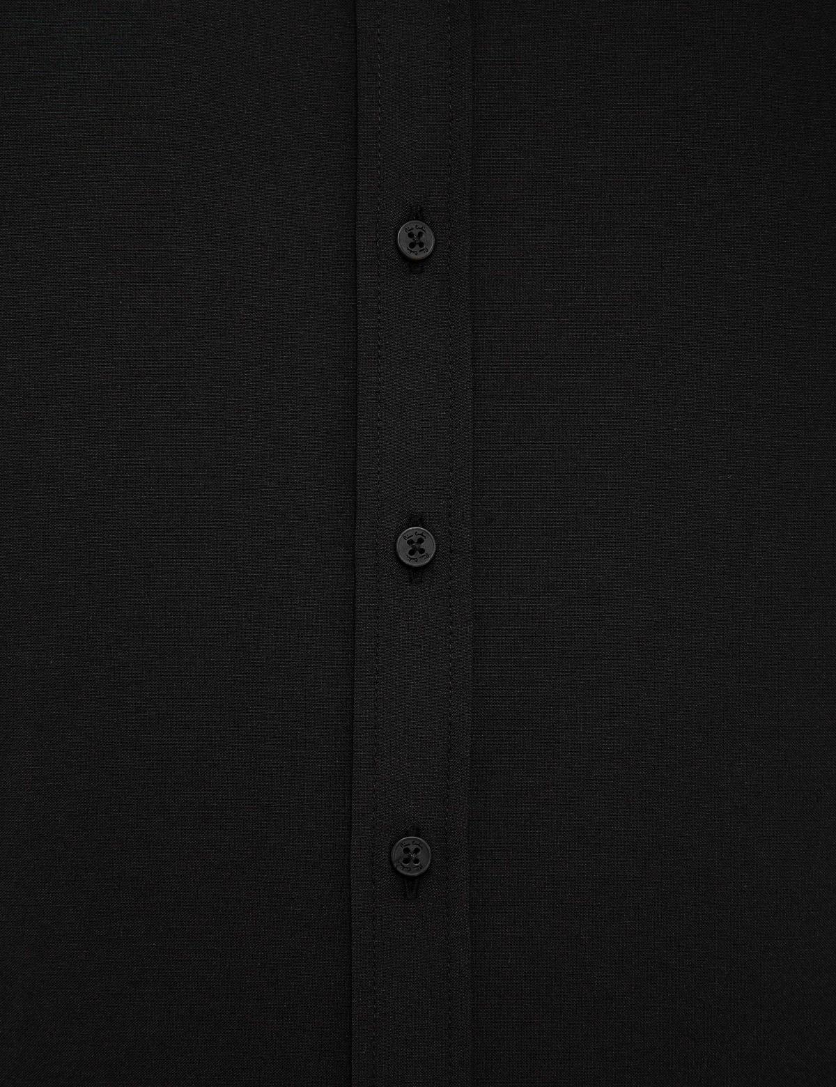 Siyah Slim Fit Uzun Kollu Basic Gömlek - 50226660024