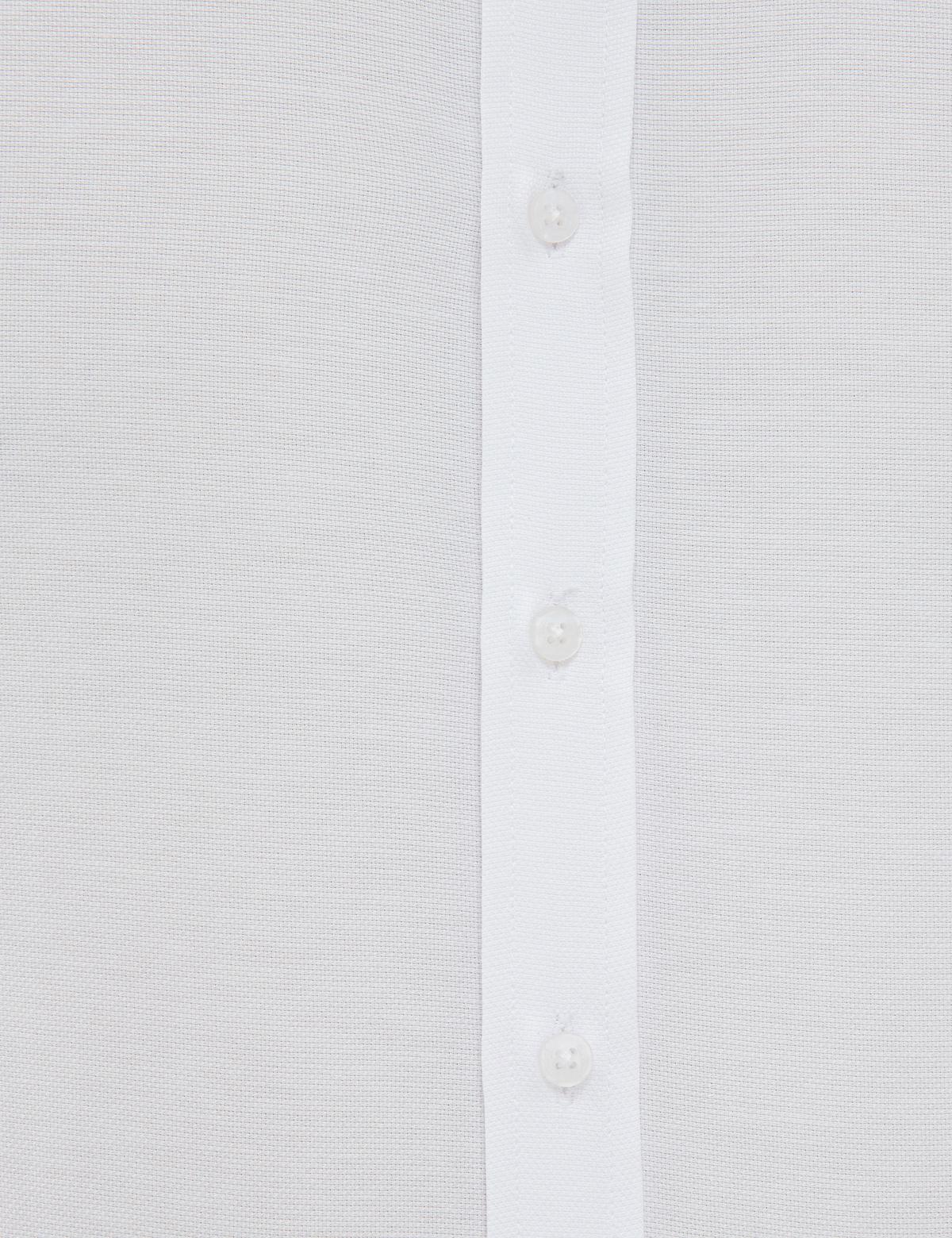 Beyaz Slim Fit Oxford Gömlek - 50226655006