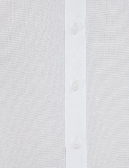 Beyaz Slim Fit Oxford Gömlek - 50226655006