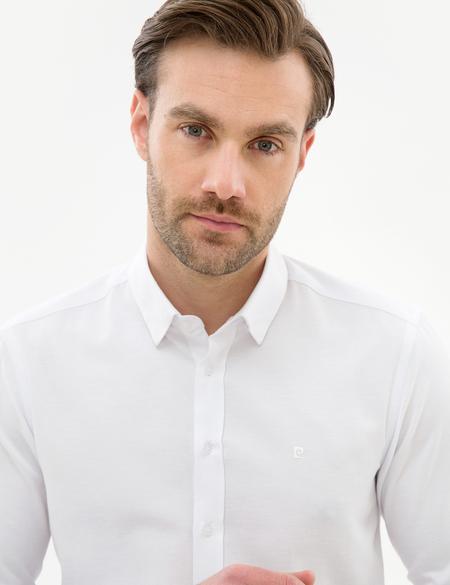 Beyaz Slim Fit Oxford Gömlek - 50226655006