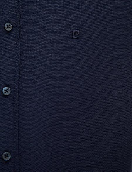 Lacivert Slim Fit Uzun Kollu Gömlek - 50226655024