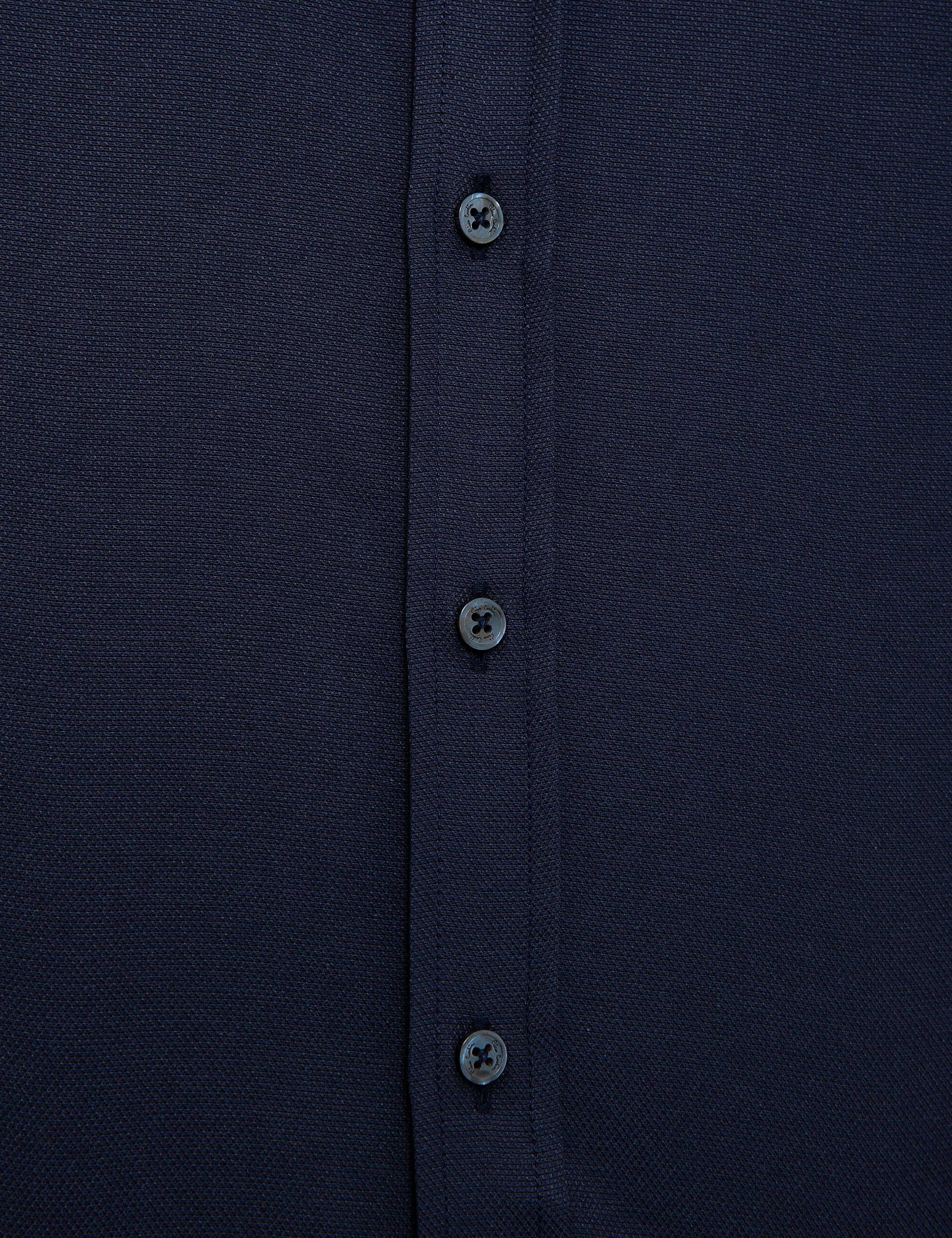 Lacivert Slim Fit Oxford Gömlek