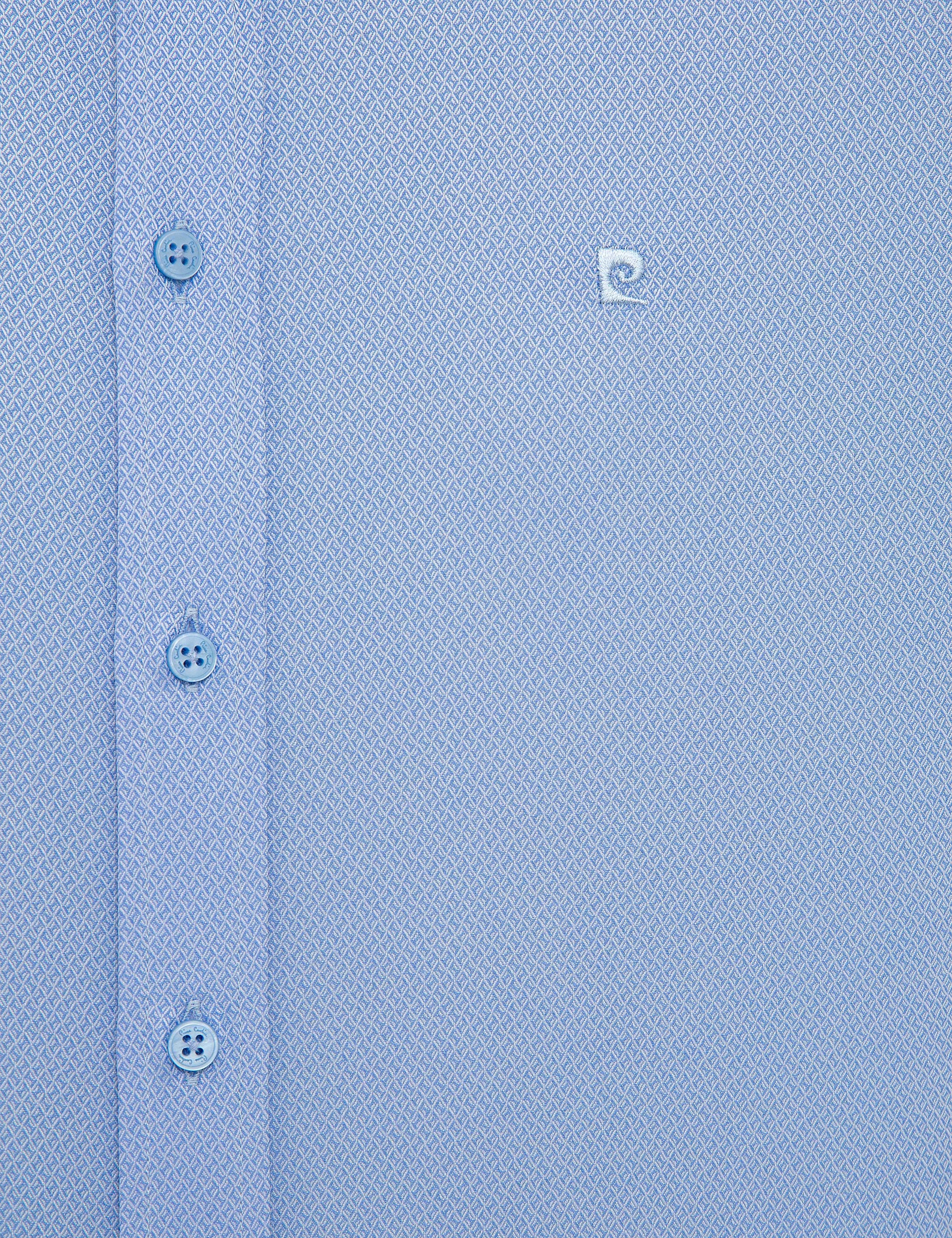 Mavi Slim Fit Armürlü Gömlek - Image 5