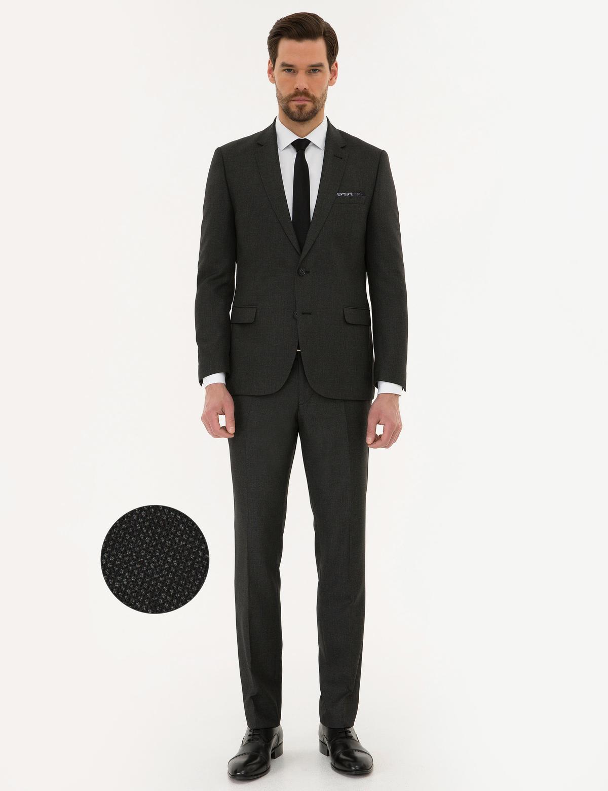 Siyah Slim Fit Takım Elbise